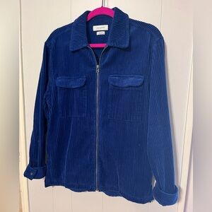 Urban Outfitters Navy Corduroy Utility Jacket